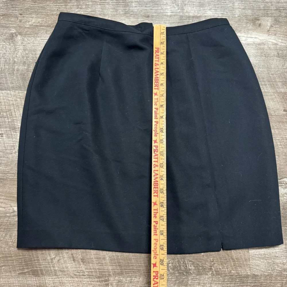 Isaac Hazan Black Pencil Skirt Size 14